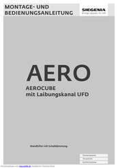 Siegenia AEROCUBE Montage- Und Bedienungsanleitung