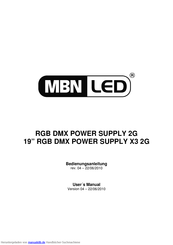 MBNLED 19'' RGB DMX POWER SUPPLY X3 2G Bedienungsanleitung