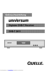 Quelle UNIVERSUM DVB-T 2611 Gebrauchsanleitung