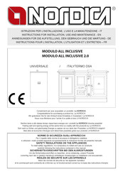 Nordica MODULO ALL INCLUSIVE Anweisungen Für Die Aufstellung, Den Gebrauch Und Die Wartung