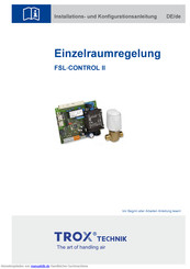 Trox FSL-CONTROL II Installations- Und Konfigurationsanleitung
