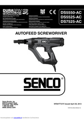 Senco duraspin DS5525-AC Betriebsanleitung