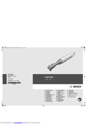 Bosch 0 607 450 795 Originalbetriebsanleitung