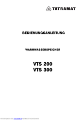 Tatramat VTS 300 Bedienungsanleitung