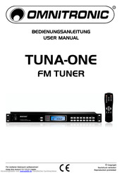Omnitronic FM TUNER Bedienungsanleitung