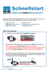 Mdex MX510 Schnellstart