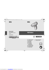 Bosch PSR Select Originalbetriebsanleitung