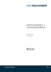 Faulhaber RS232 Handbuch
