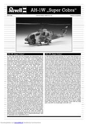 REVELL AH-1W Super Cobra Handbuch