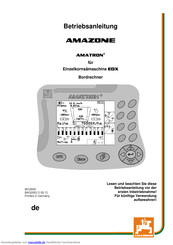 Amazone AMATRON+ Betriebsanleitung