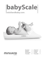 miniland baby babyScale Bedienungsanleitung