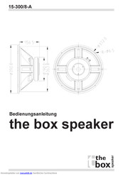 he box speaker 15-300/8-A Bedienungsanleitung