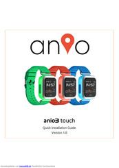 Anio anio3 touch Schnellinstallationsanleitung