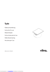 VITRA Tyde Gebrauchsanleitung