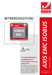 Rauch AXIS EMC ISOBUS Betriebsanleitung