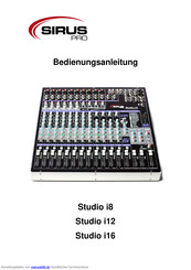 Sirus Studio i8 Bedienungsanleitung