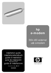 hp e-modem Installationshandbuch