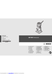 Bosch GKF 600 Professional Originalbetriebsanleitung