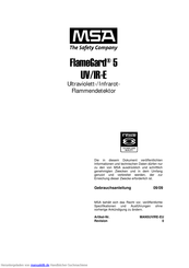MSA FlameGard 5 UV/IR-E Gebrauchsanleitung