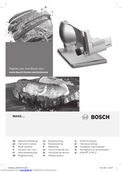 Bosch MAS9.. Series Gebrauchsanleitung