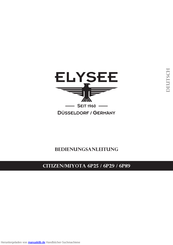 Elysee 6P25 Bedienungsanleitung