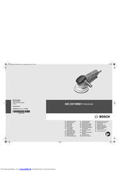 Bosch GEX 150 TURBO Professional Originalbetriebsanleitung