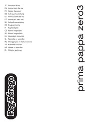 Peg-Perego prima pappa zero3 Gebrauchanleitung