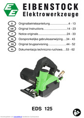 EIBENSTOCK EDS 125 Originalbetriebsanleitung