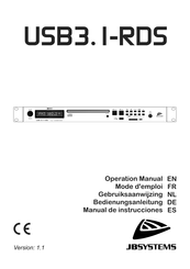 JB Systems USB3.1-RDS Bedienungsanleitung