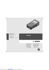 Bosch PLR 50 Originalbetriebsanleitung