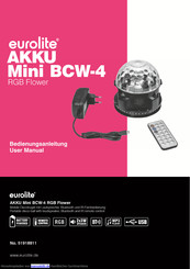 EuroLite AKKU Mini BCW-4 RGB Flower Bedienungsanleitung