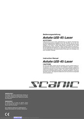 Scanic Astute LED 45 Laser Bedienungsanleitung