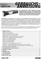 SOMFY Oximo RTS Gebrauchsanweisung