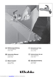 Bohle 719.0 Bedienungsanleitung