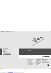 Bosch PTC 1 Originalbetriebsanleitung