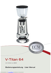 ECM V-Titan 64 Bedienungsanleitung