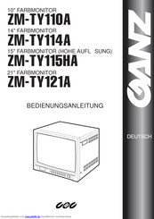 Ganz ZM-TY114A Bedienungsanleitung