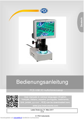 PCE Instruments PCE-IVM 3D Bedienungsanleitung