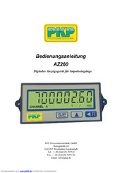 PKP AZ260 Bedienungsanleitung