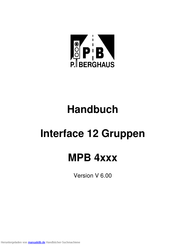 Peter Berghaus MPB 4xxx Handbuch