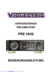 Violectric PRE V630 Bedienungsanleitung