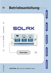 Pausch Solax Betriebsanleitung