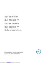 Dell SE2018HR Bedienungsanleitung