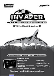 Joysway Invader Brushless A-JS-6105 Montage- Und Bedienungsanleitung