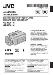 JVC GZ-HD6 Handbuch