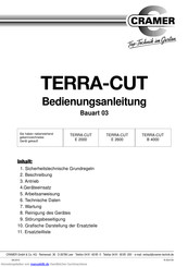 Cramer TERRA-CUT E 2600 Bedienungsanleitung