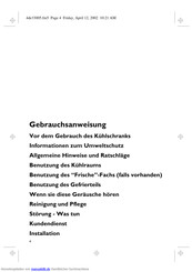 Bauknecht KGNB 3500/1 Gebrauchsanweisung