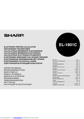 Sharp EL-1801C Bedienungsanleitung