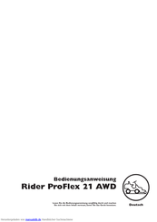 Husqvarna Rider ProFlex 21 AWD Bedienungsanweisung