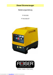 feeser generators P-Y6-S/400-ST Bedienungsanleitung